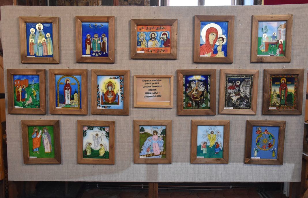 411 Expoziția de icoane pe sticlă din Rășinari, cu opere ale copiilor și tinerilor, marcând 30 de ani de tradiție artistică.