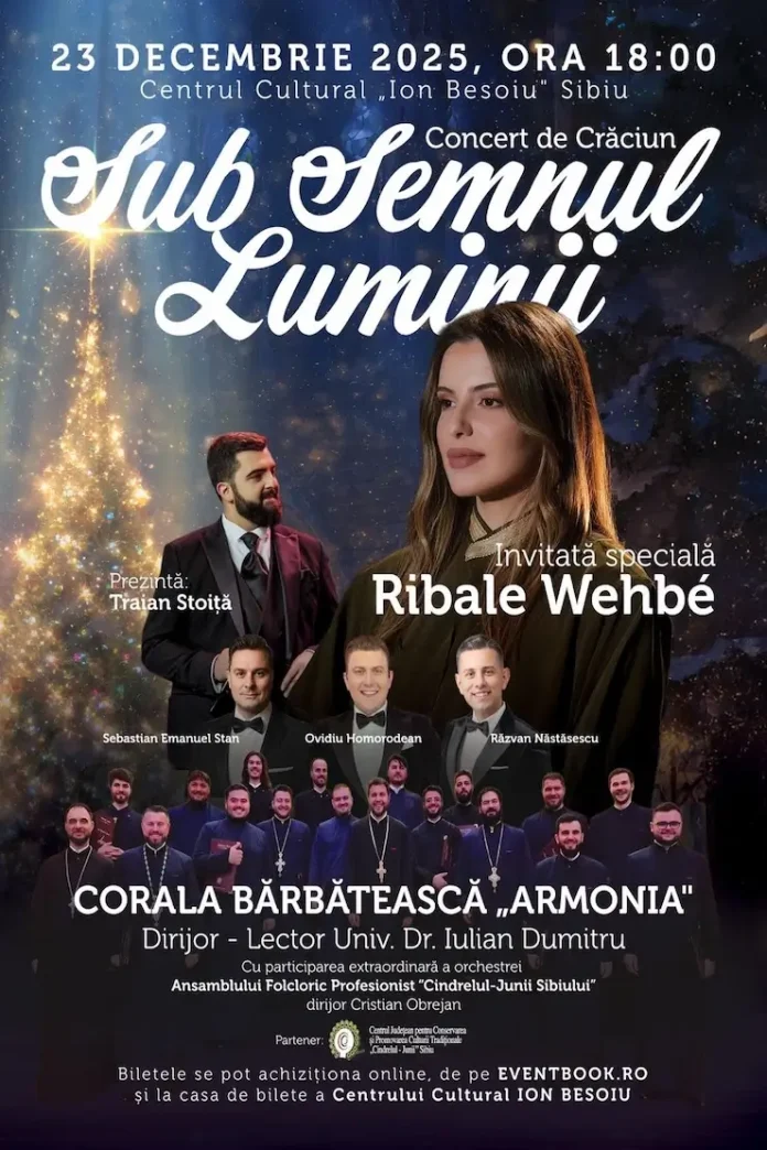 Bilete pentru Concertul de Crăciun Sub Semnul Luminii, organizat de Centrul Creaţiei Junii Sibiu