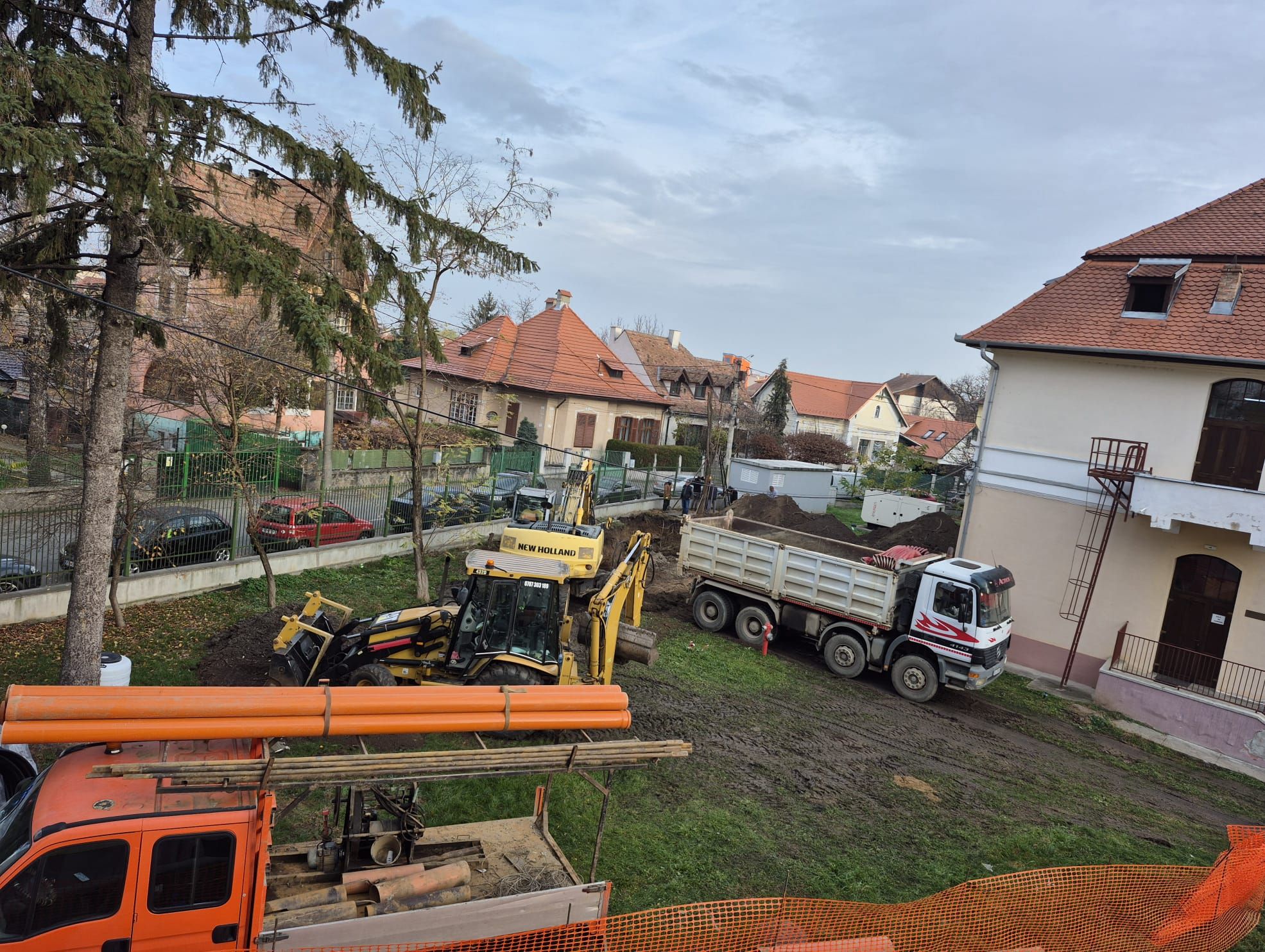 Rezervă modernă de apă în construcție la Spitalul de Pneumoftiziologie Sibiu pentru situații de urgență
