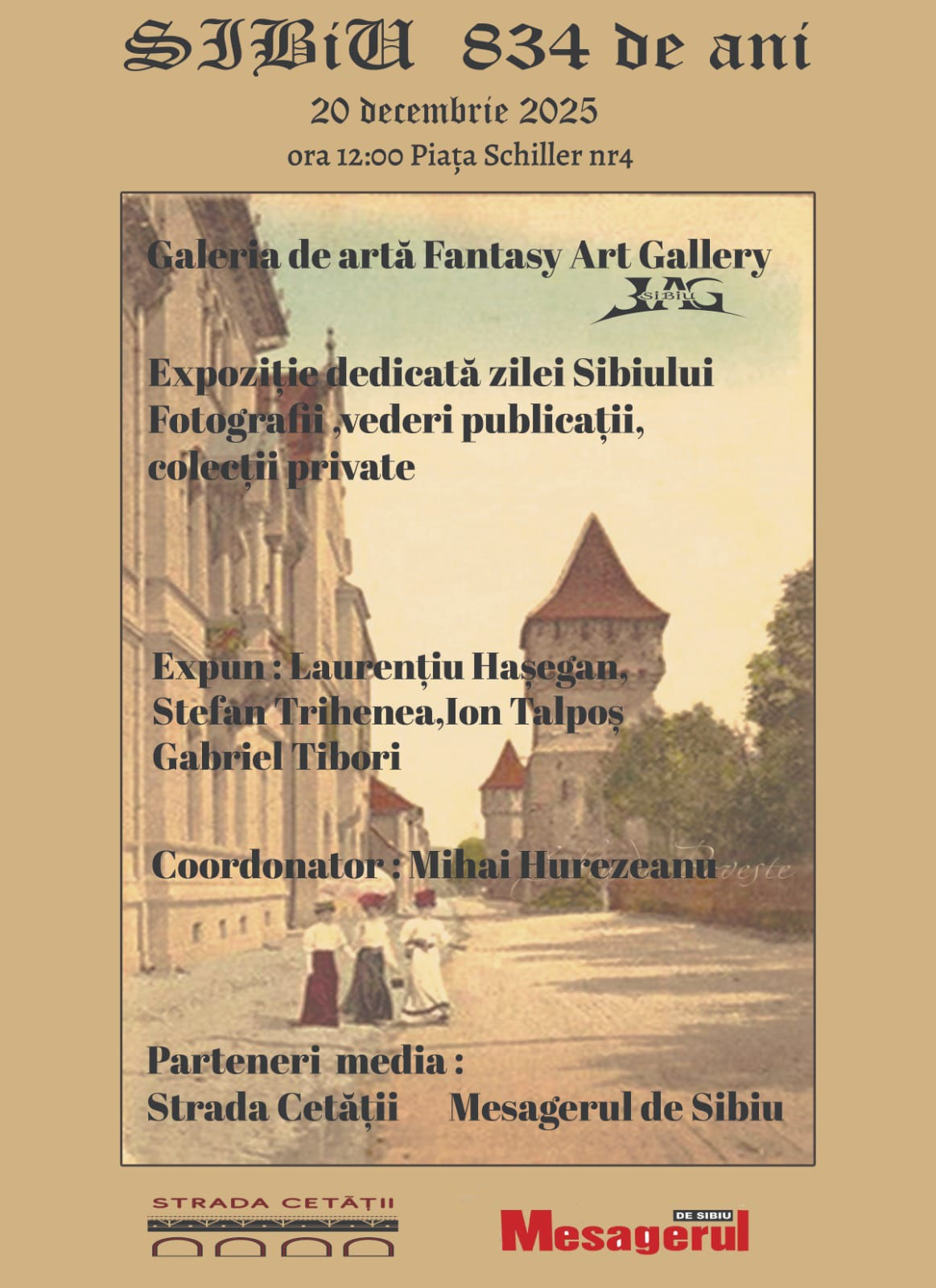 Expoziție specială Ziua Orașului Sibiul de altădată la Fantasy Art Gallery