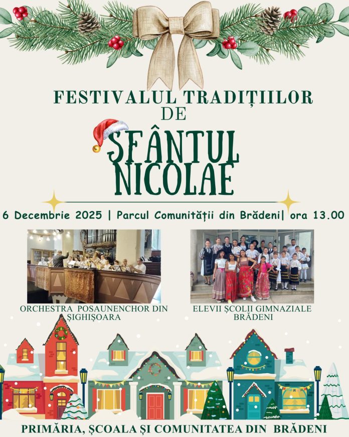 Elevi din Comuna Brădeni pregătesc spectacol pentru tradiția de Sfântul Nicolae
