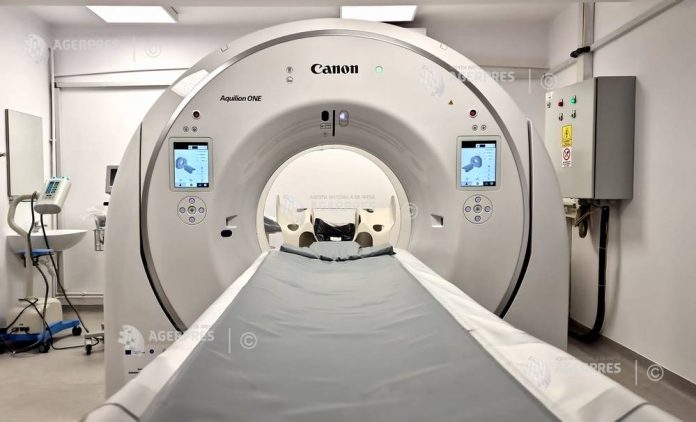 Interiorul departamentului de imagistică medicală cu noul computer tomograf Sibiu