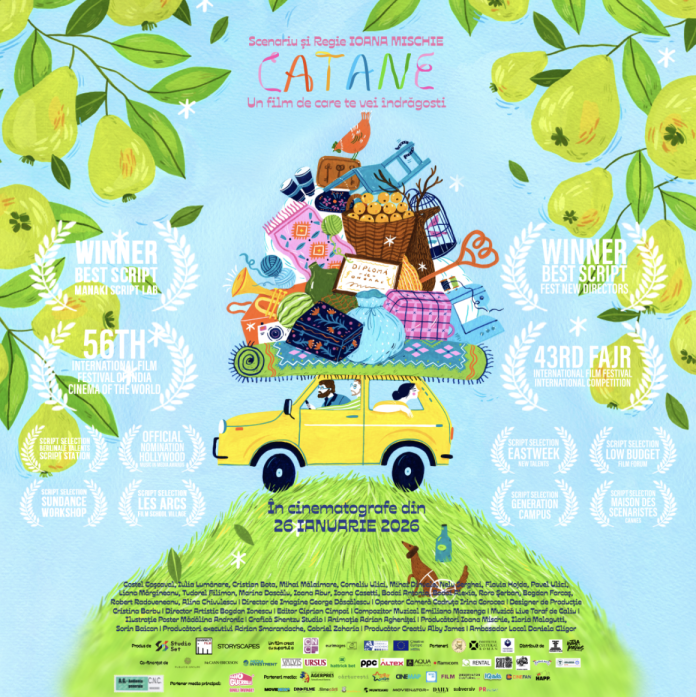 Poster oficial al filmului CATANE, comedia multipremiată regizată de Ioana Mischie