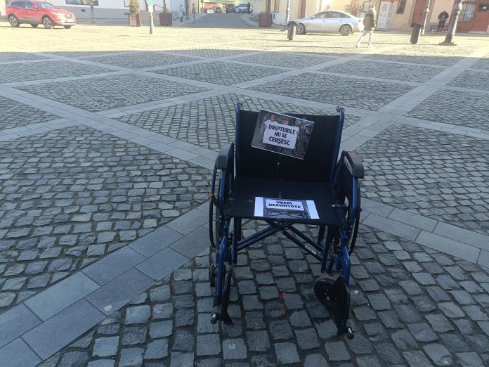 Primăria Cisnădie, clădirea administrativă unde se decid scutiri fiscale pentru dizabilități