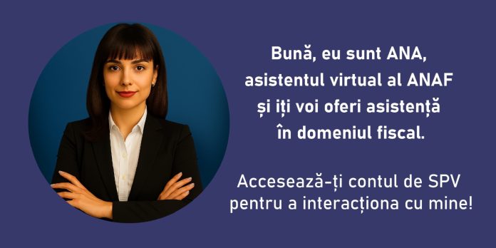 Interfața asistentului virtual ANAF, un robot pentru a te ajuta cu taxele