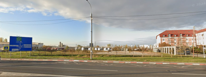 Plan de amenajare a noului parc comercial propus pe Șoseaua Alba Iulia din Sibiu