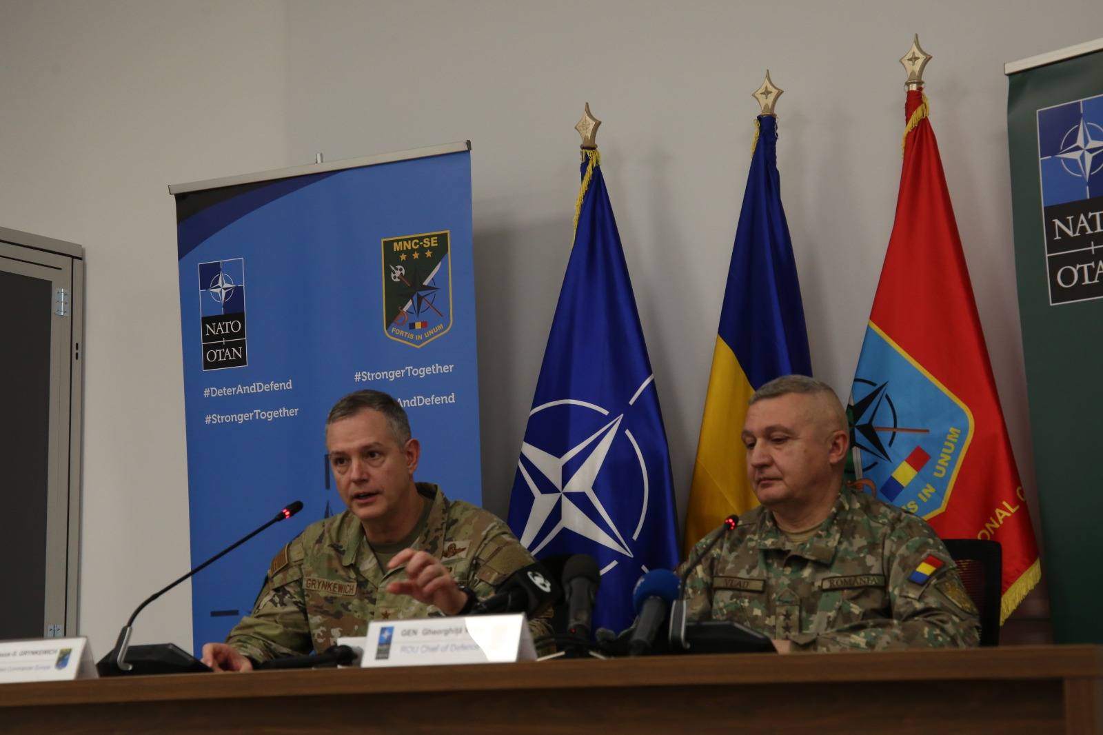 Generalul Gheorghiță Vlad la o conferință de presă despre sprijinul pentru Republica Moldova