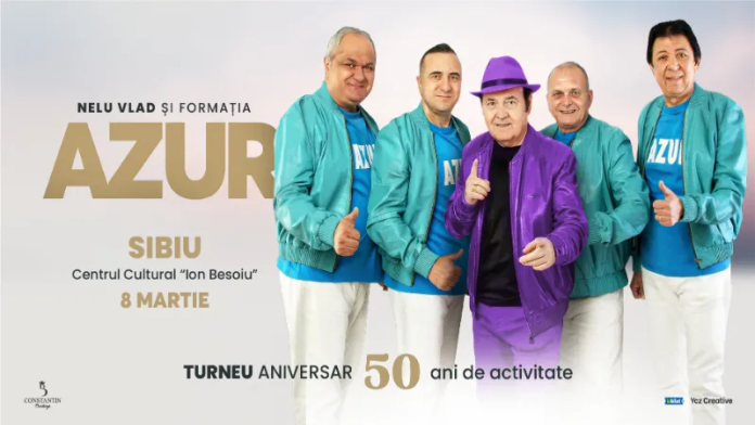 Nelu Vlad și Formația AZUR la concertul de excepție din Sibiu pentru Ziua Femeii.