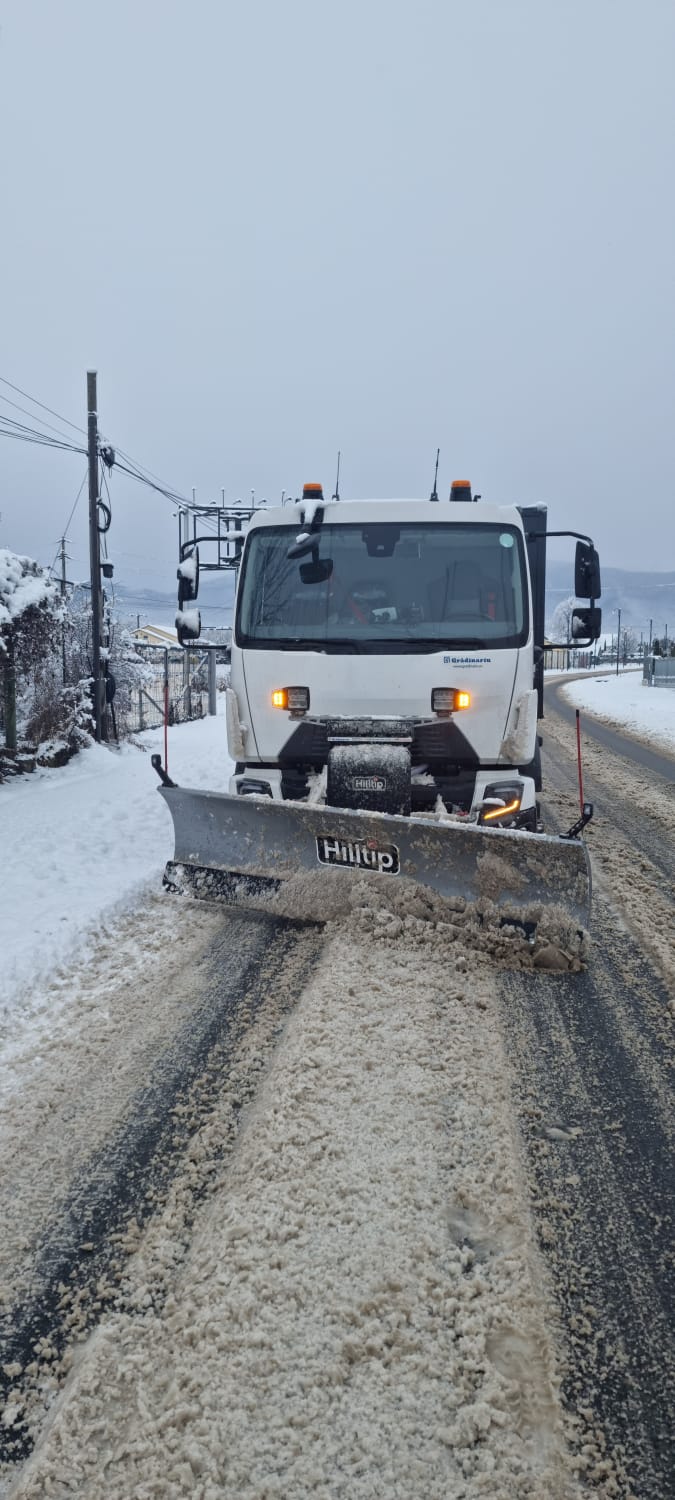 552 Perspectivă aeriană a străzilor principale deszăpezite în Cisnădie, Siguranța circulației