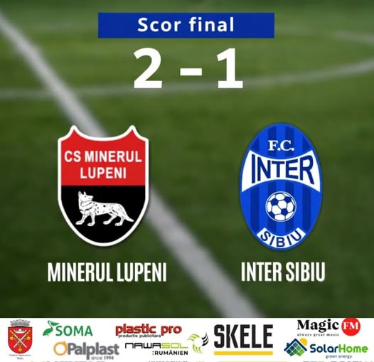 Inter Sibiu defeat în meciul dramatic de la Lupeni, jucat în prelungiri