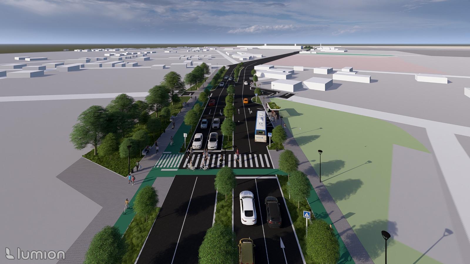 Lucrări de modernizare Calea Șurii Mari cu utilaje de construcții pe șantier, 27 octombrie
