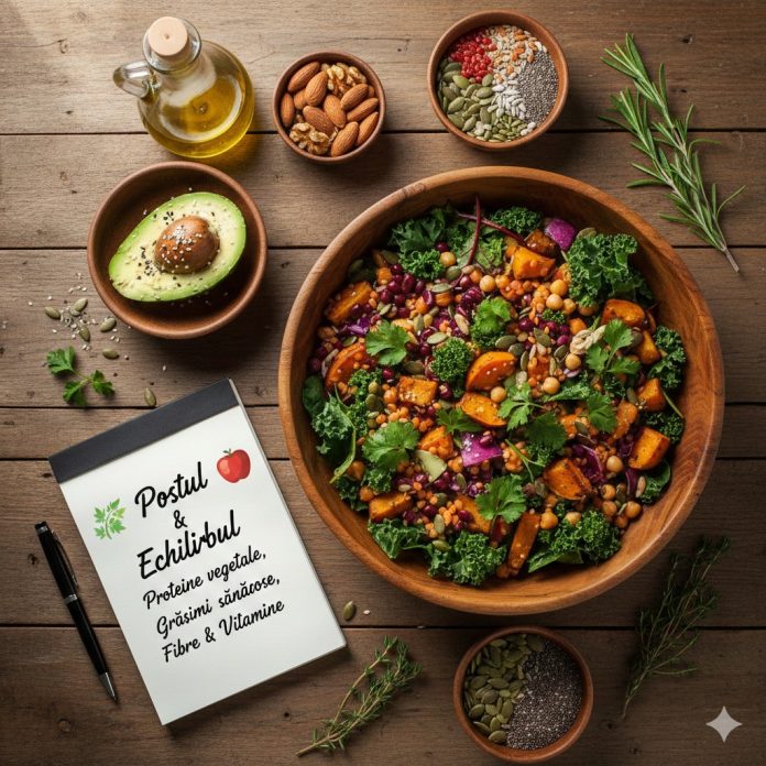 Om care mănâncă o salată sănătoasă în timpul Postului Paștelui