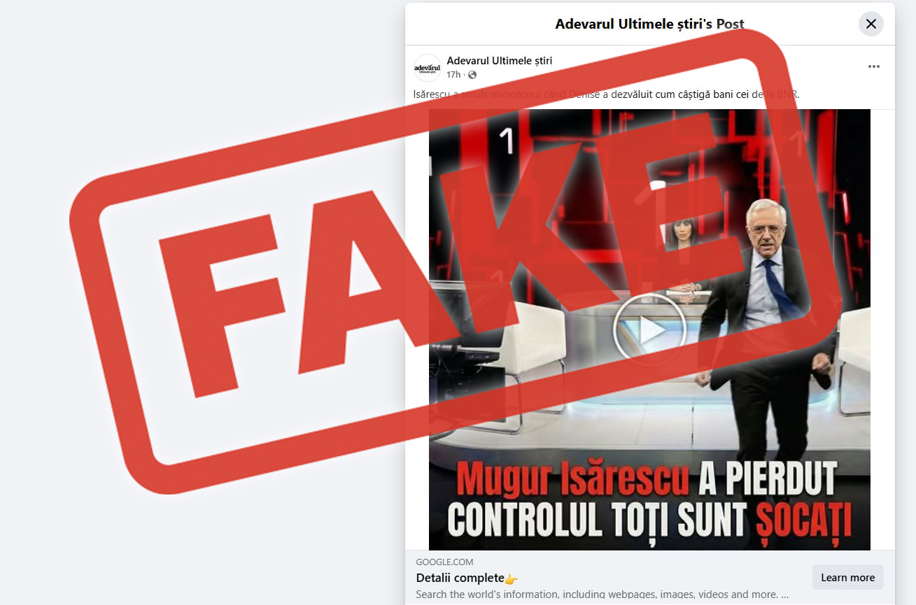 Postare promo lui Mugur Isărescu