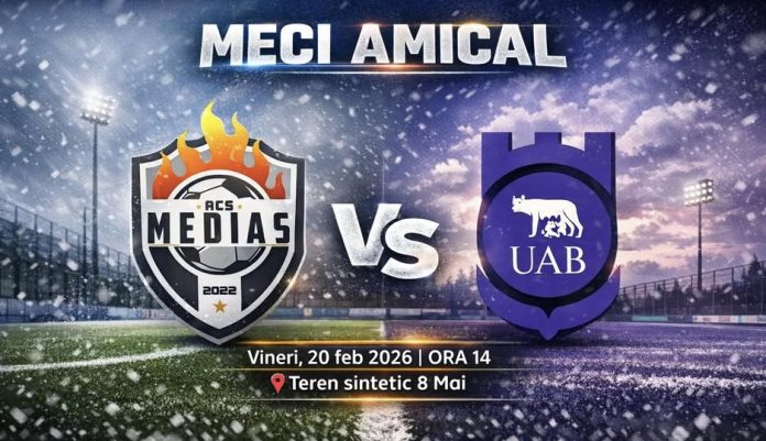 amical Amical ACS Mediaș pe Stadionul 8 mai înainte de startul partidei