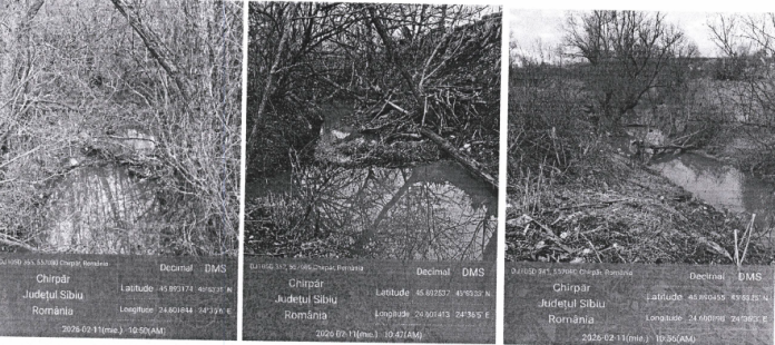 image Baraj de castori în Chirpăr, înainte de demolare, care amenința zonele locuite.