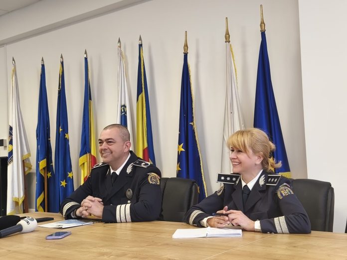 Șeful IPJ Sibiu Tiberiu Ivancea la prezentarea activității poliției pentru 2025