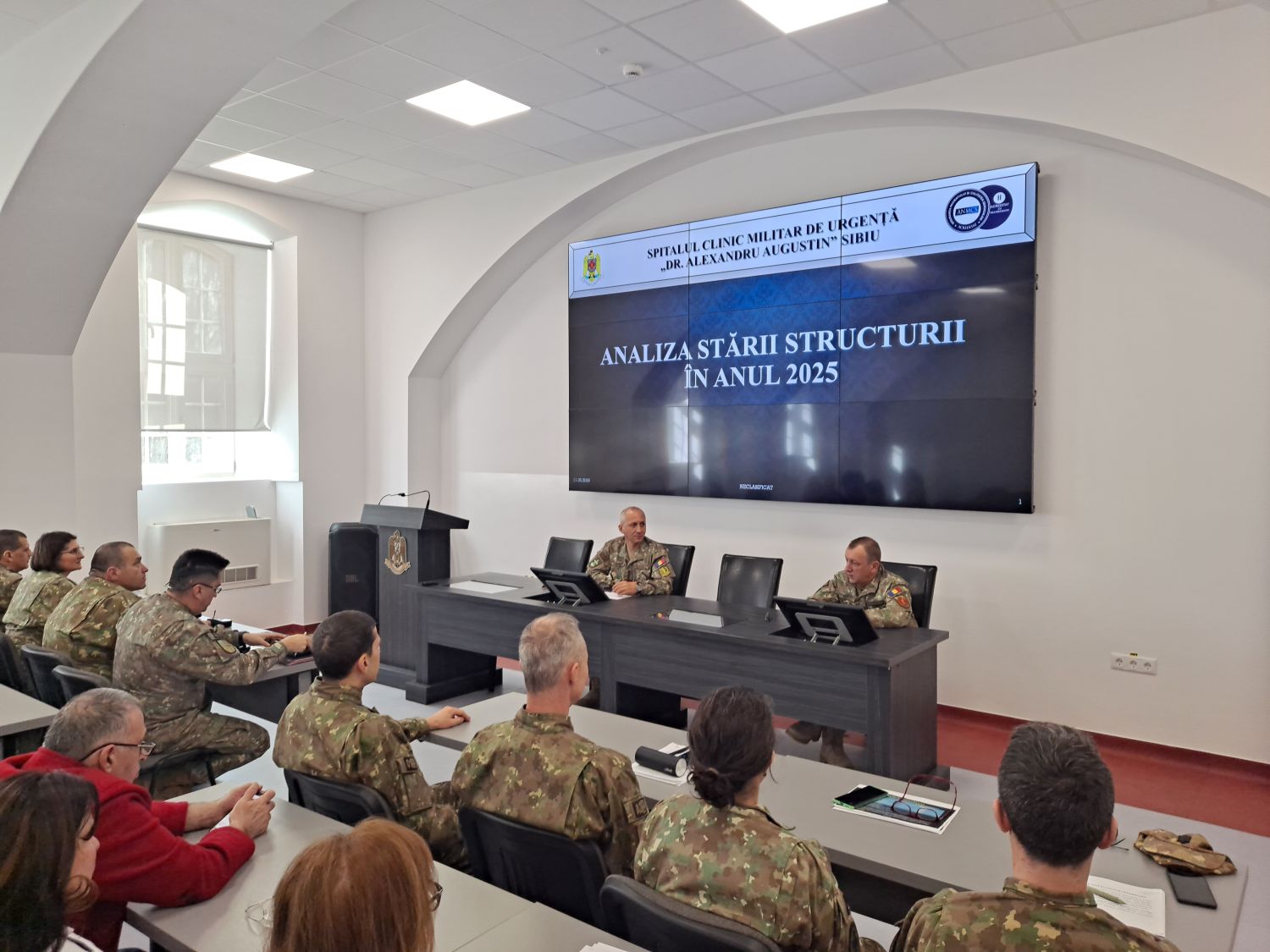 Conducerea spitalului militar analizează datele autoevaluării anuale