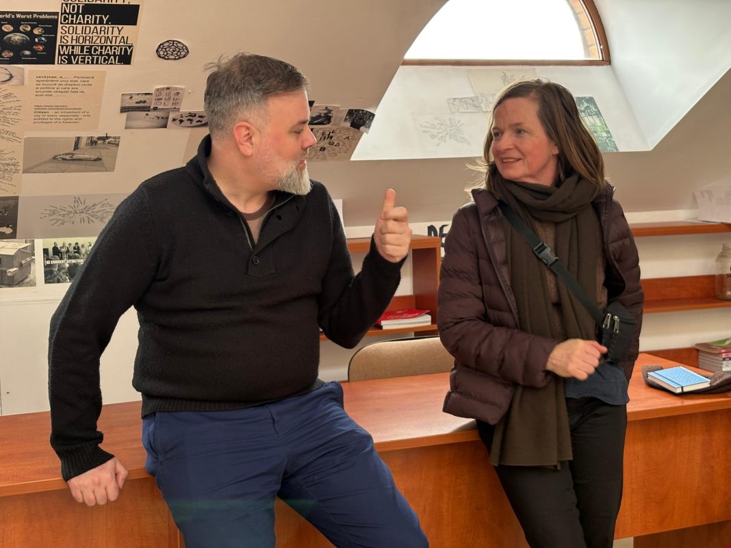 358 Delegatia germană în vizită la sediul principal al Bibliotecii ASTRA Sibiu