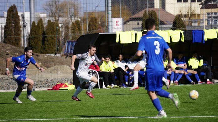 Echipa CSC Șelimbăr în acțiune pe terenul de fotbal