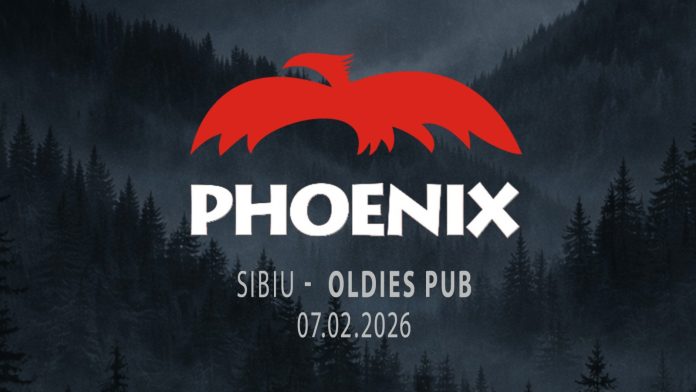 Poster oficial pentru concertul PHOENIX Sibiu, 7 februarie 2026, la Oldies Pub
