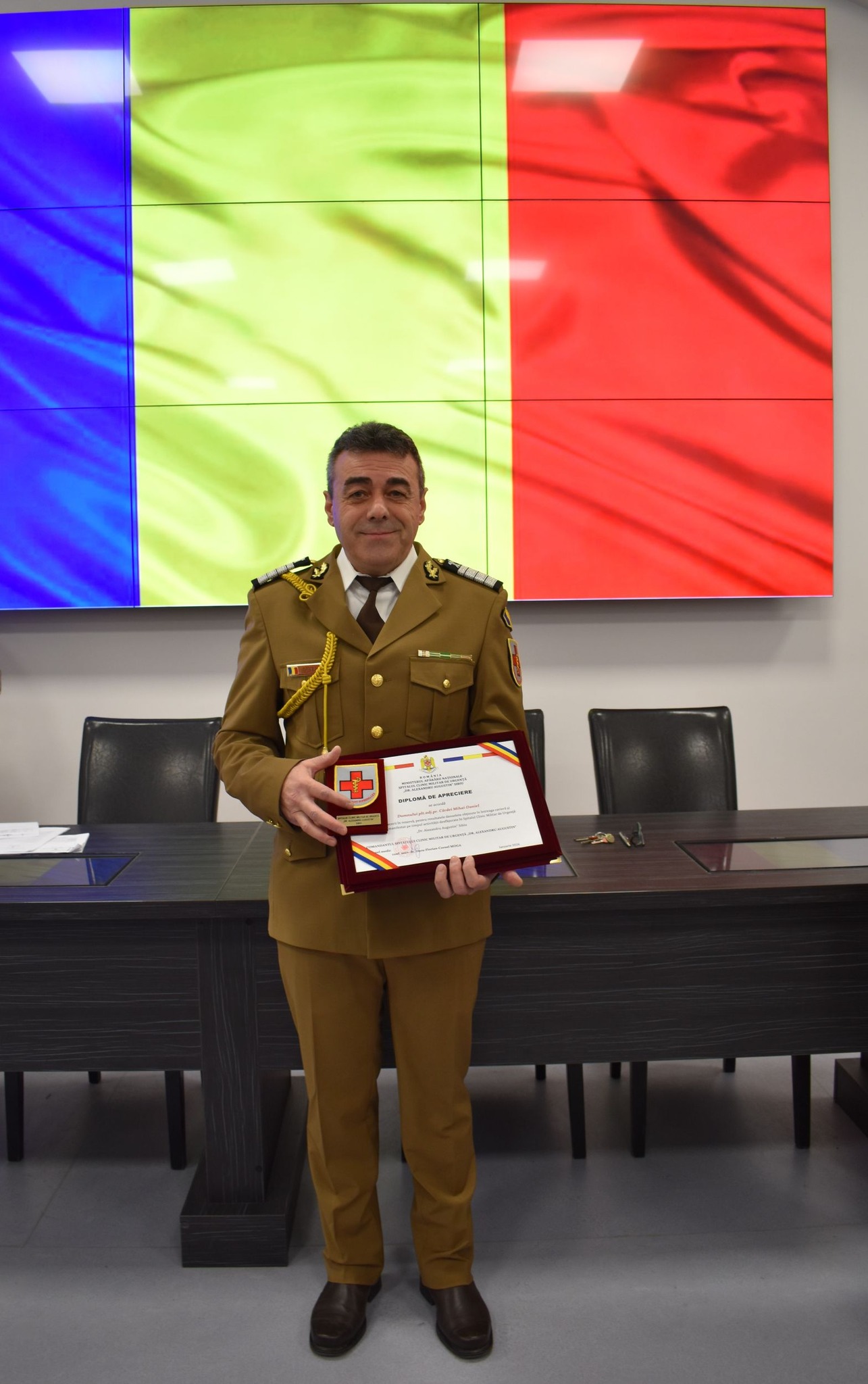 Plutonier adjutant principal Mihai-Daniel Cârdei, trecut în rezervă după o carieră dedicată