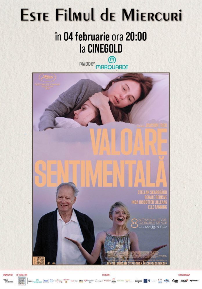 Afisul filmului Sentimental Value, nominalizat la 9 premii Oscar, la ESTE Filmul de Miercuri.