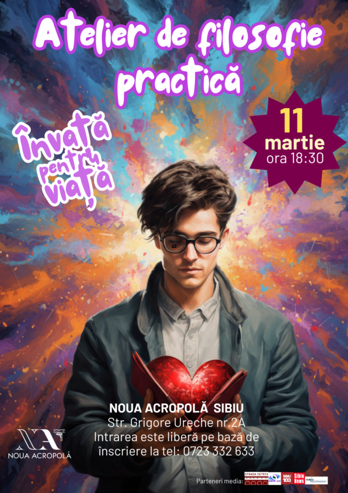 Atelier de filosofie practică la Sibiu cu participanți implicați în discuții profunde