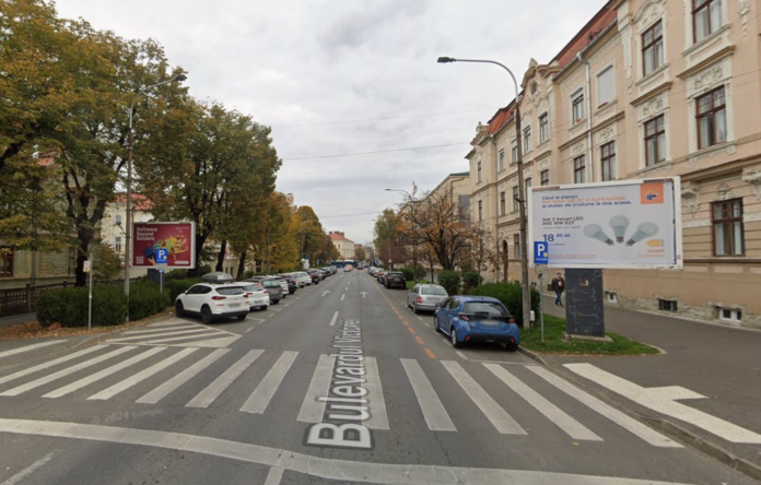 Plan sau hartă a lucrărilor pentru reparațiile ample pe Bulevardul Victoriei din Sibiu