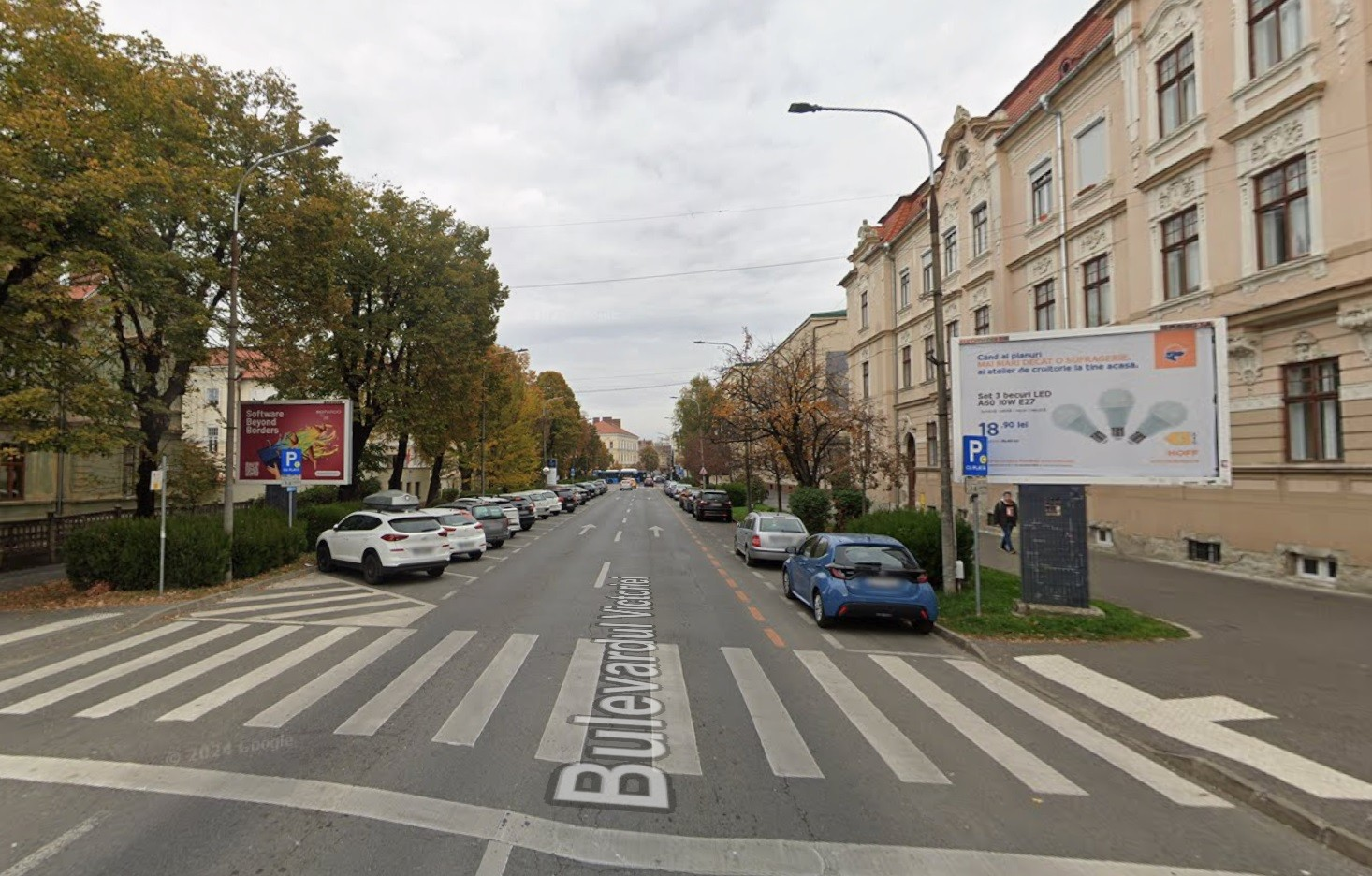 Plan sau hartă a lucrărilor pentru reparațiile ample pe Bulevardul Victoriei din Sibiu