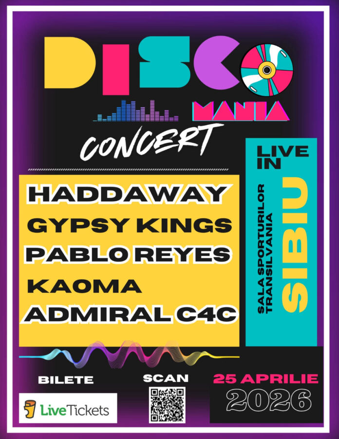 Concert retro Sibiu cu artiști legendari pe scenă la Sala Sporturilor