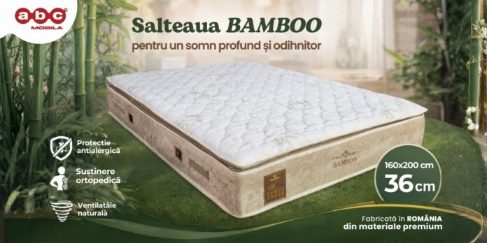 Saltele recomandate de experți pentru dureri de spate, expuse în showroom-ul Mobila ABC.