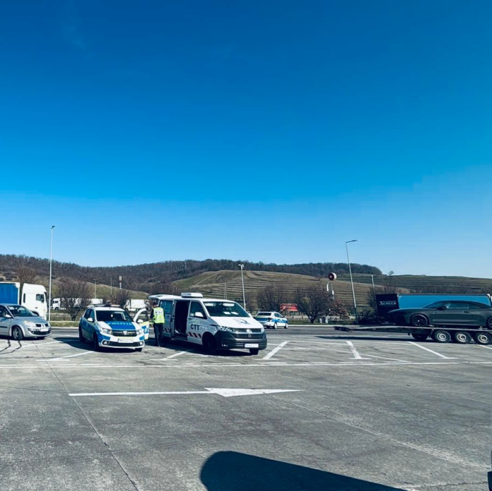 Filtru masiv A1: Polițiști verifică mașinile pe autostradă