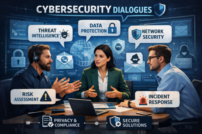 Participanți la conferința CyberSecurity Dialogues 2026 desfășurată la Sibiu