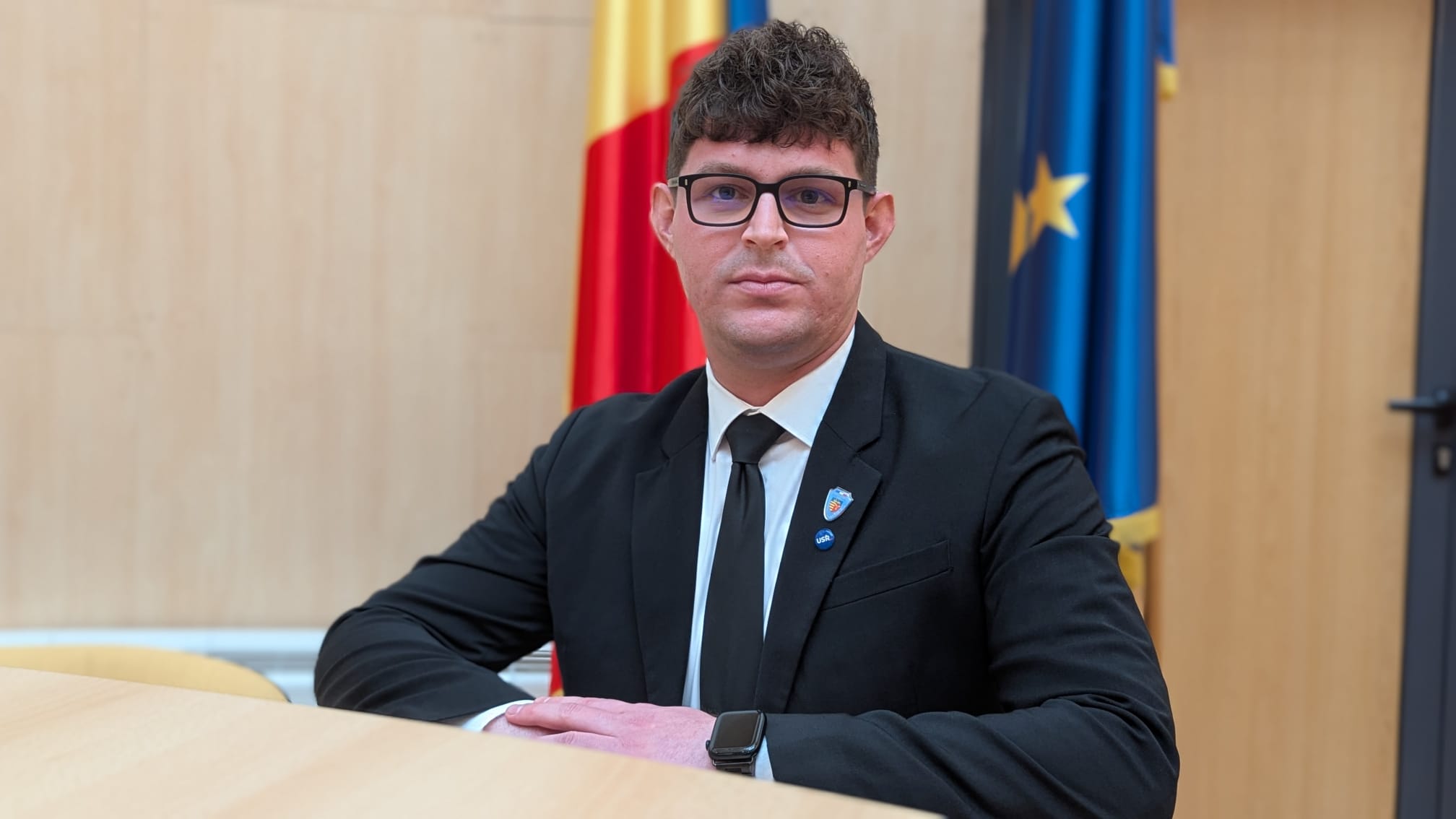 János-Ervin Iakób, noul președinte al ATOP Sibiu, la evenimentul de anunț