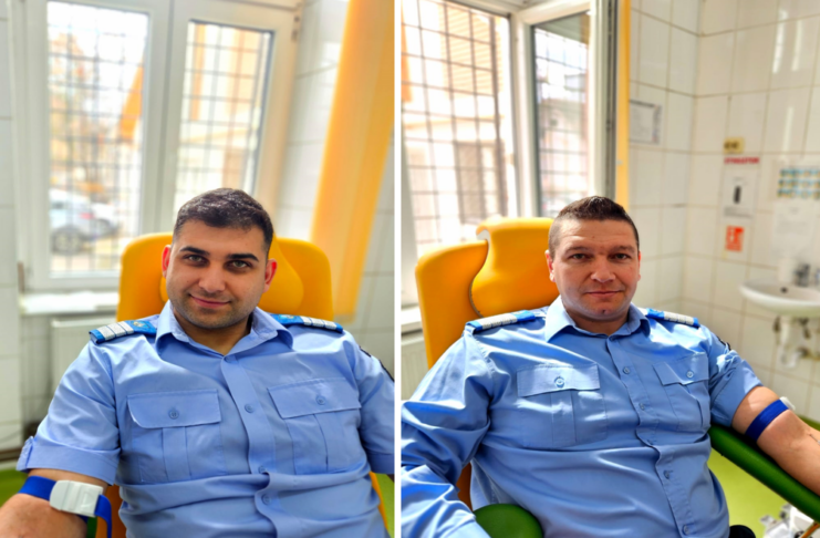 Misiune pentru viață: Jandarmii sibieni au donat sânge la Centrul de Transfuzie Sanguină Sibiu!