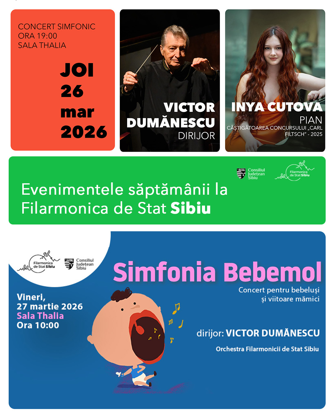Cristian Dumănescu cântă la pian pe scena Filarmonicii Sibiu