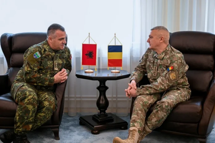 Discuții oficiale privind cooperarea militară România-Albania la sediul MApN