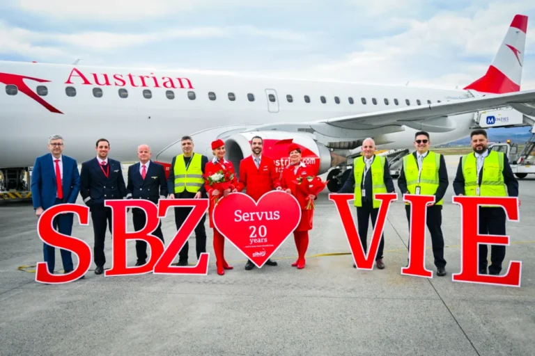 20 de ani de zboruri Sibiu–Viena: Austrian Airlines, partener strategic al Aeroportului Internațional Sibiu