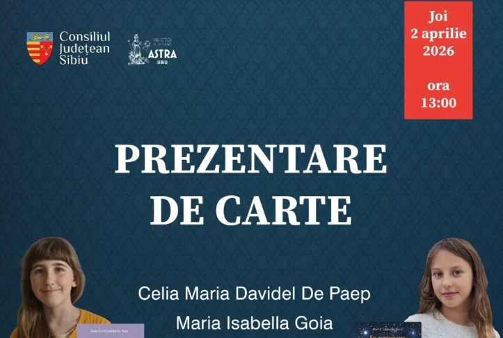 Eveniment literar dedicat copiilor, la Biblioteca ASTRA Sibiu