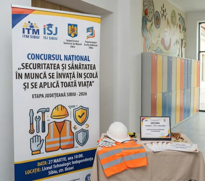 Câștigătorii concursului Securitatea și Sănătatea în Muncă din județul Sibiu, premiați de ITM și ISJ