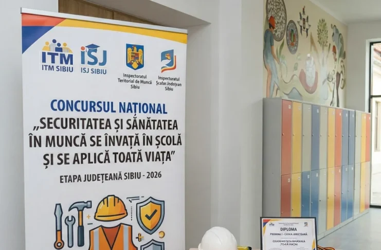 ITM și ISJ Sibiu au desemnat câștigătorii județeni ai concursului „Securitatea și Sănătatea în Muncă se învață în școală”