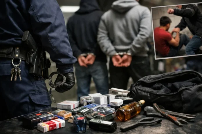 Patru inculpați pentru furturi repetate din magazinele din Sibiu, în fața instanței.