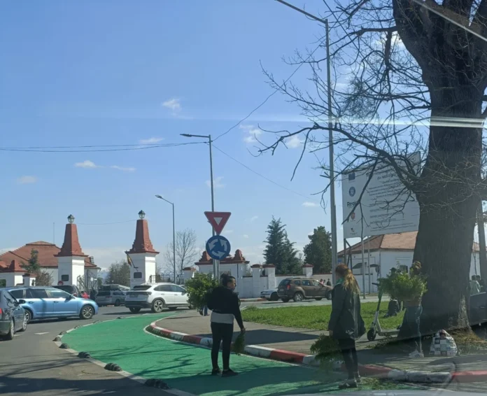 Conflict violent în Piața de Flori din Sibiu, cu polițiști intervenind la scenă