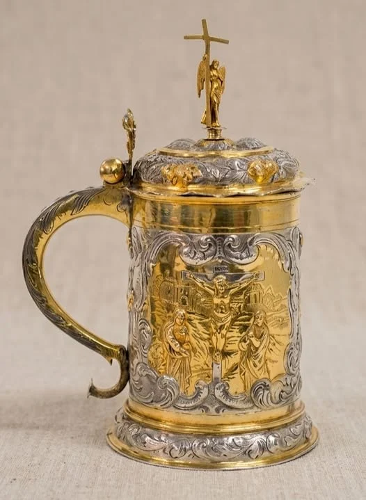 Cană de împărtășanie veche, piesa rară expusă la Muzeul Altemberger din Sibiu