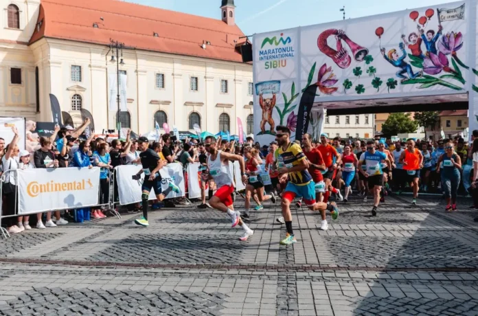 Screenshot al articolului despre Maratonul Internațional Sibiu și impactul donațiilor de 50 de lei