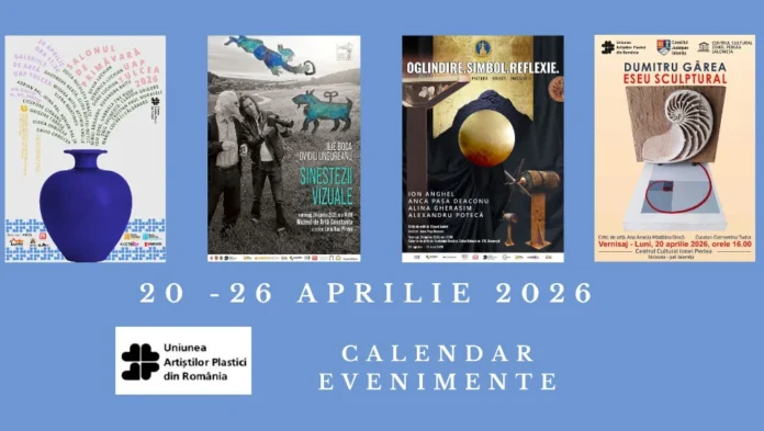 Macheta promoțională pentru evenimente arte vizuale Uniunea Artiștilor Plastici