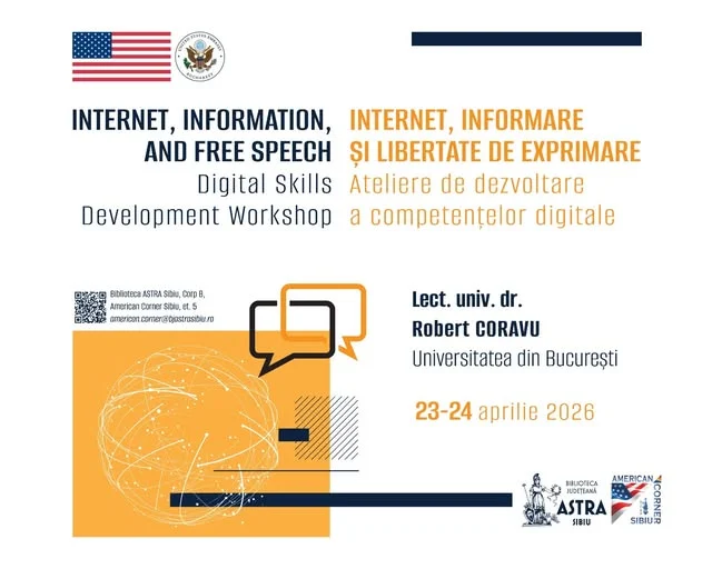 Ateliere despre informare și libertatea de exprimare, organizate la Biblioteca ASTRA Sibiu