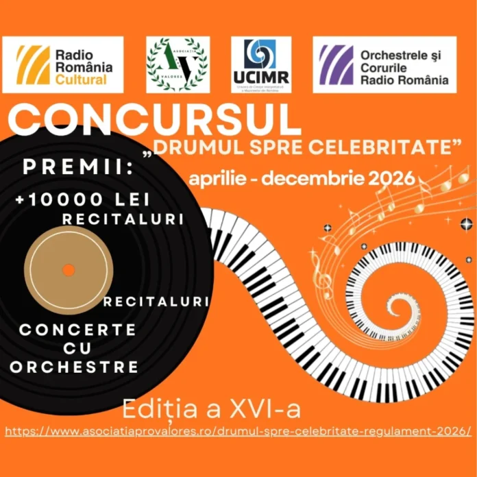 Postare pe Instagram anunțând startul ediției a XVI-a a concursului Drumul spre Celebritate pentru tineri muzicieni