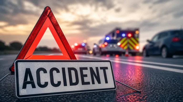 Accident cu patru mașini la Hula Bradului: zece persoane implicate, trei transportate la spital