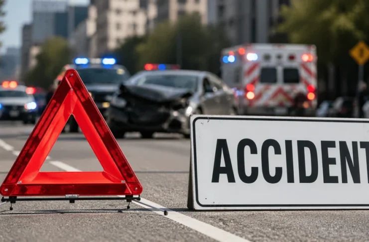 Accident rutier în Mediaș: Un motociclist de 80 de ani a ajuns la spital!